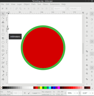 Erasing by setting a clip