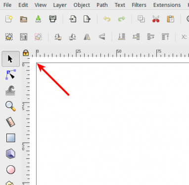 Effect of the option (left upper page corner at 0/0)